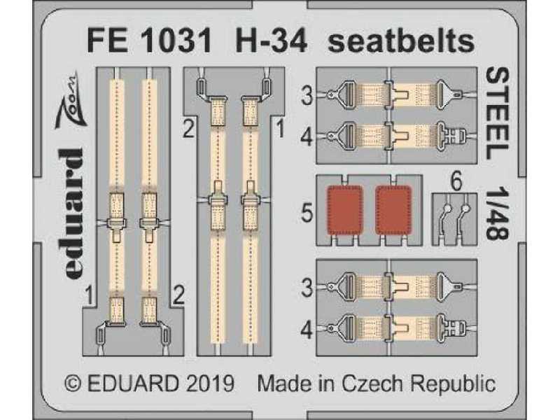 H-34 seatbelts STEEL 1/48 - zdjęcie 1 H-34 seatbelts STEEL 1/48 - zdjęcie 1