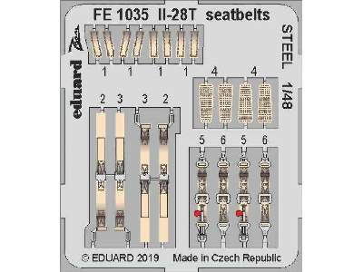 Il-28T seatbelts STEEL 1/48 - zdjęcie 1