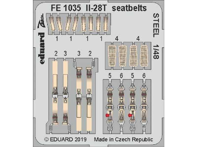 Il-28T seatbelts STEEL 1/48 - zdjęcie 1