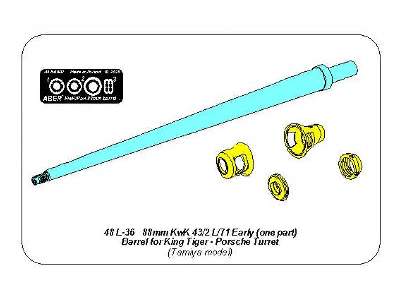 Lufa KwK 43/2 L/71 8,8cm do czołgu King Tiger z wieżą Porsche - zdjęcie 12