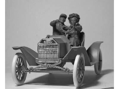 Amerykańscy kierowcy sportowi - 1910 - 2 figurki - zdjęcie 3
