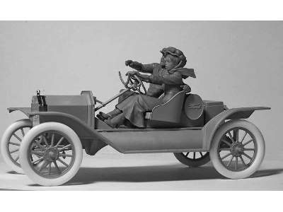 Amerykańscy kierowcy sportowi - 1910 - 2 figurki - zdjęcie 5