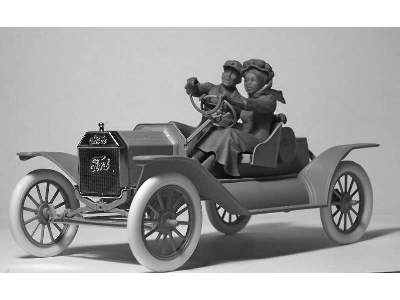 Amerykańscy kierowcy sportowi - 1910 - 2 figurki - zdjęcie 8