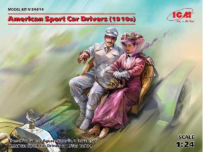 Amerykańscy kierowcy sportowi - 1910 - 2 figurki - zdjęcie 12