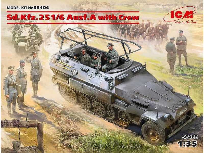 Sd.Kfz.251/6 Ausf.A z załogą - zdjęcie 1 Sd.Kfz.251/6 Ausf.A z załogą - zdjęcie 1