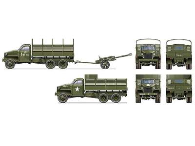 Ciężarówka Lend-Lease Studebaker z działem ZiS-3 Gun - zdjęcie 3