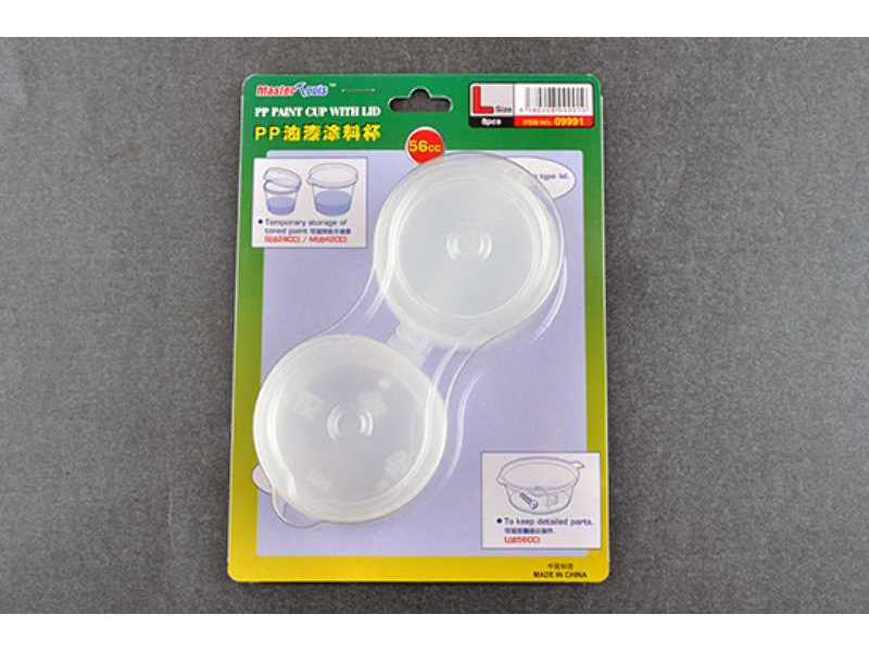 Pp Paint Cup With Lid L-size X 8pcs - zdjęcie 1