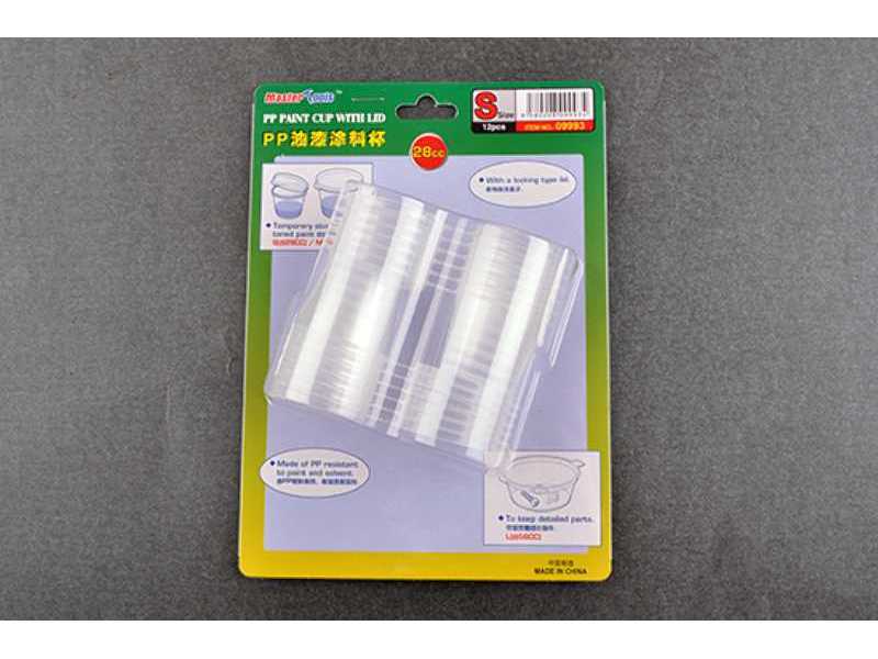 Pp Paint Cup With Lid S-size X 12pcs - zdjęcie 1