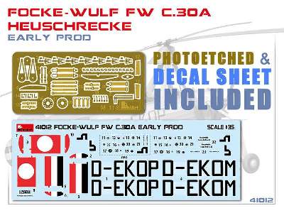 Wiatrakowiec Focke-wulf Fw C.30a Heuschrecke - wczesna produkcja - zdjęcie 3