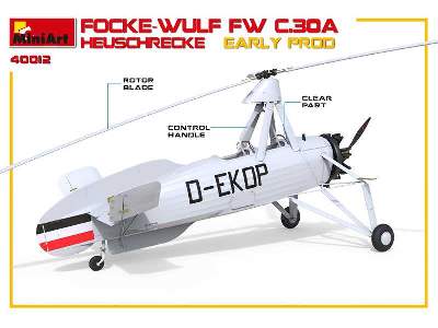 Wiatrakowiec Focke-wulf Fw C.30a Heuschrecke - wczesna produkcja - zdjęcie 12