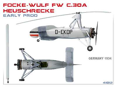 Wiatrakowiec Focke-wulf Fw C.30a Heuschrecke - wczesna produkcja - zdjęcie 31