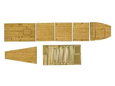 Wood Deck Seal For IJN Aircraft Carrier Kaga Triple Flight Deck - zdjęcie 1
