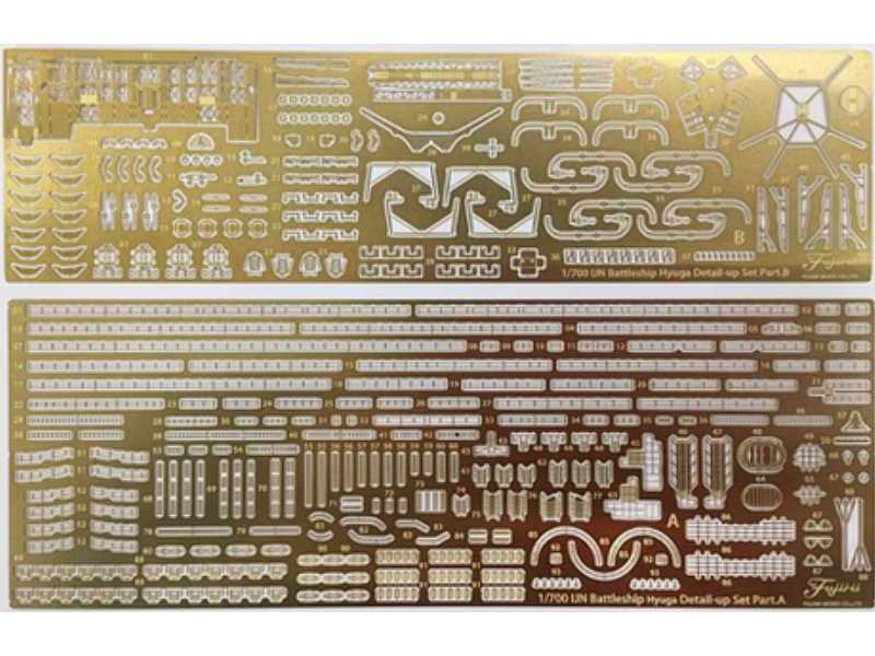 Photo-etched Parts For IJN Battle Ship Hyuga (1941) (W/Ship Name - zdjęcie 1 Photo-etched Parts For IJN Battle Ship Hyuga (1941) (W/Ship Name - zdjęcie 1