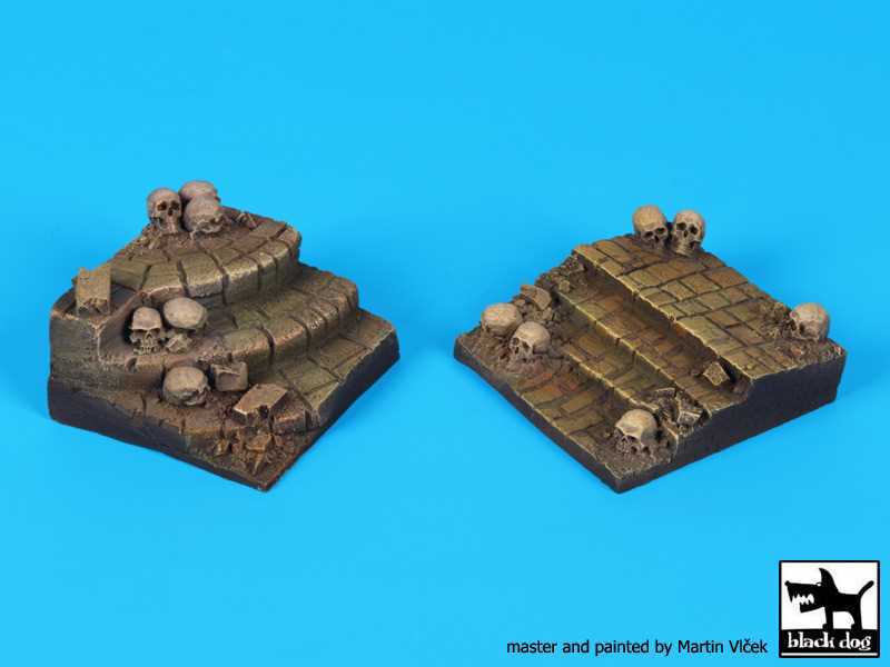Stairs With Skulls For 75 mm Figures (50x50/55x55 mm) - zdjęcie 1 Stairs With Skulls For 75 mm Figures (50x50/55x55 mm) - zdjęcie 1