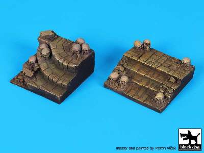 Stairs With Skulls For 75 mm Figures (50x50/55x55 mm) - zdjęcie 3