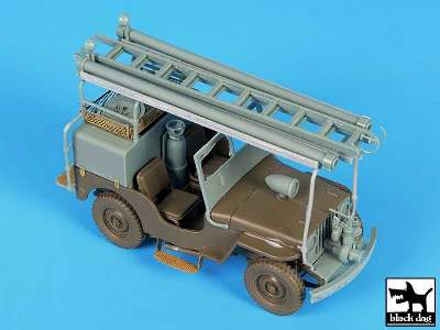 Jeep Willys Cj2a Firetruck Conversion Set For Tamiya - zdjęcie 1