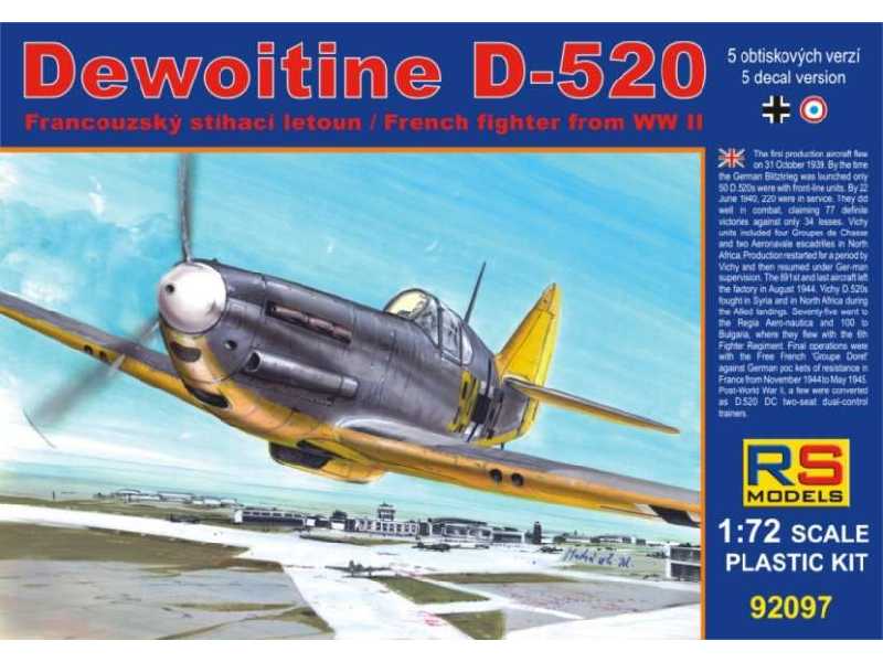 Myśliwiec Dewoitine D-520 - Luftwaffe - zdjęcie 1 Myśliwiec Dewoitine D-520 - Luftwaffe - zdjęcie 1