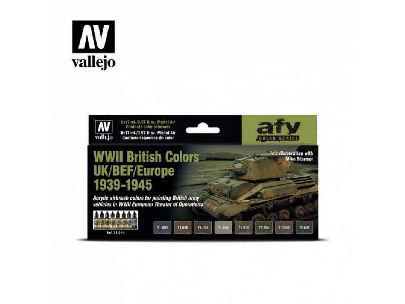 71614 WWii British Colors Uk/Bef/Europe 1939-1945 Set - zdjęcie 1