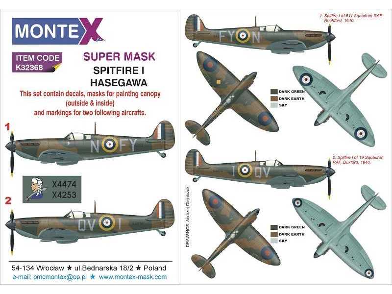 Spitfire Mk.I Hasegawa - zdjęcie 1 Spitfire Mk.I Hasegawa - zdjęcie 1