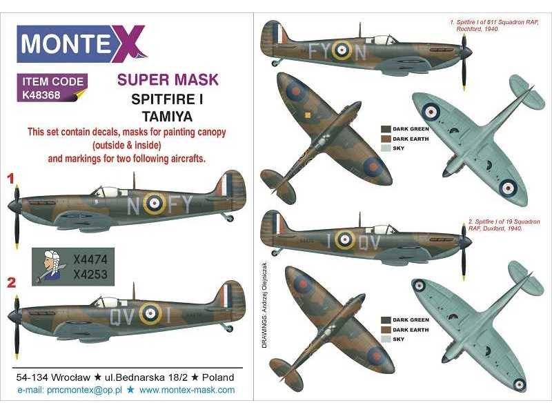 Spitfire Mk.I Tamiya - zdjęcie 1 Spitfire Mk.I Tamiya - zdjęcie 1