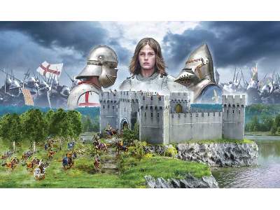 Oblężenie zamku - Wojna stuletnia - 1337 - 1453 - zestaw - zdjęcie 1