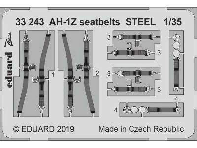 AH-1Z seatbelts STEEL 1/35 - zdjęcie 1