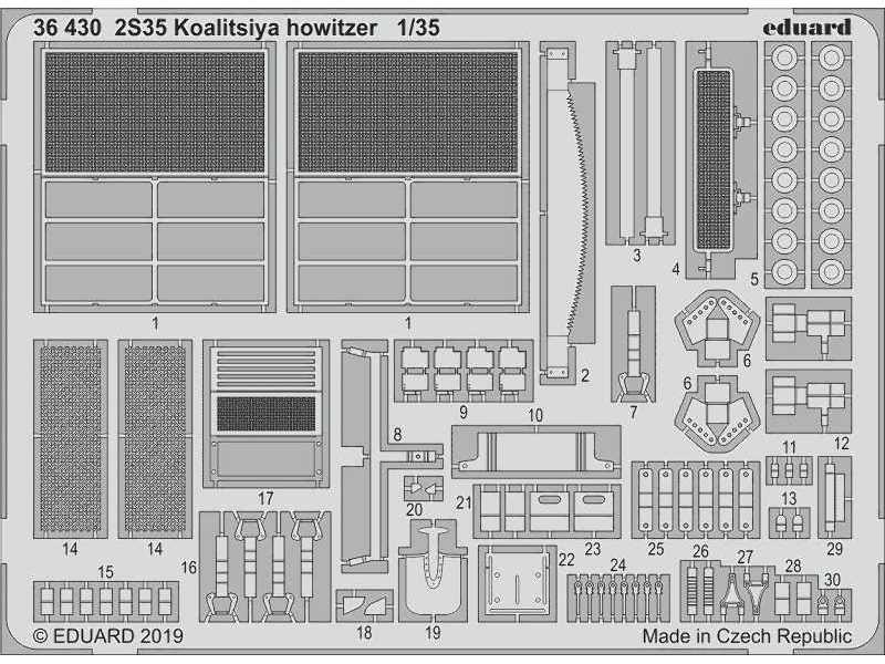 2S35 Koalitsiya howitzer 1/35 - Zvezda - zdjęcie 1