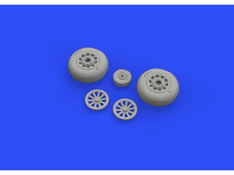 P-51D wheels pointed cross tread 1/48 - Eduard - zdjęcie 1