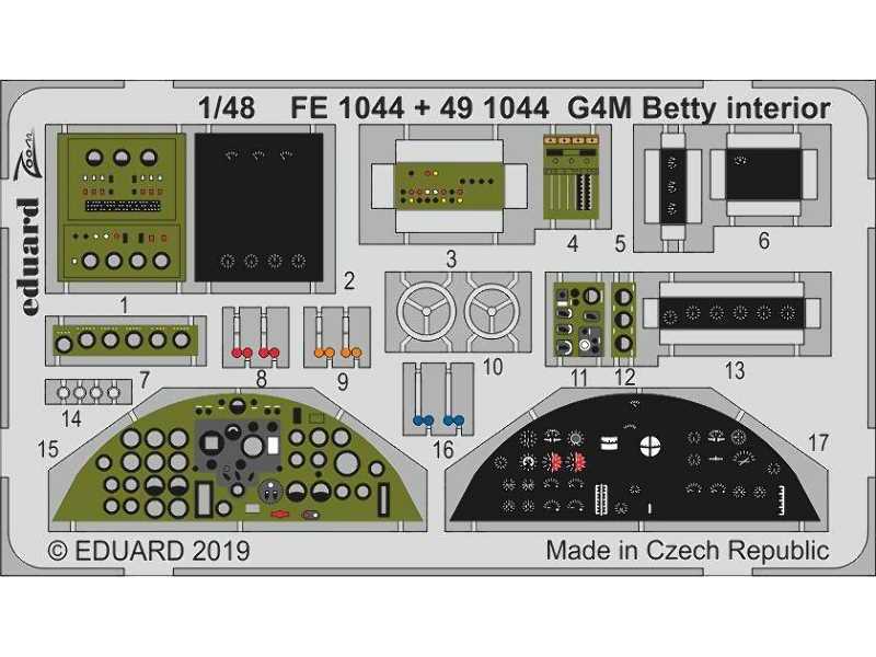 G4M Betty interior 1/48 - zdjęcie 1 G4M Betty interior 1/48 - zdjęcie 1