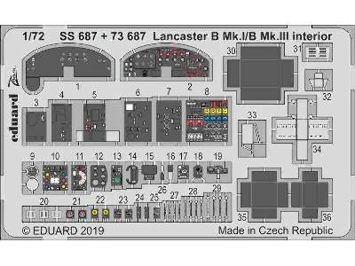 Lancaster B Mk. I/B Mk. III interior 1/72 - zdjęcie 1