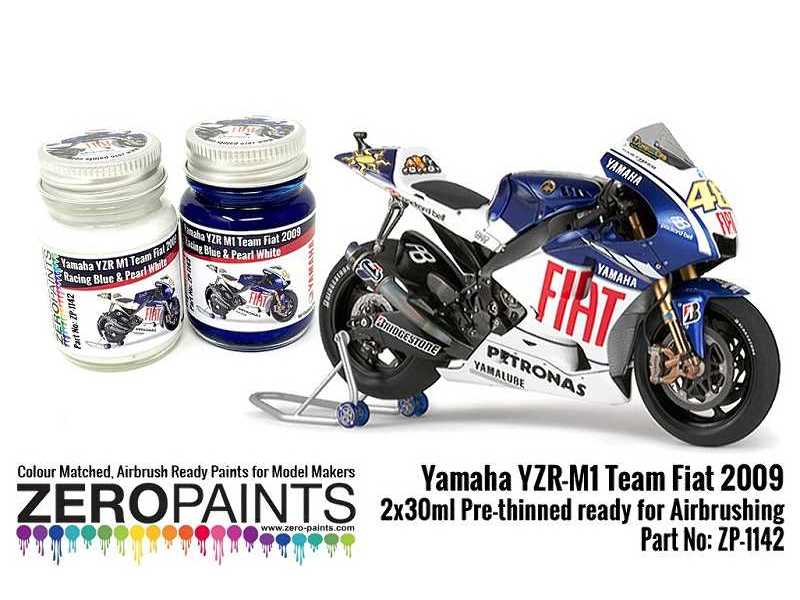 1142 Yamaha Yzr-m1 Team Fiat 2009 Set - zdjęcie 1