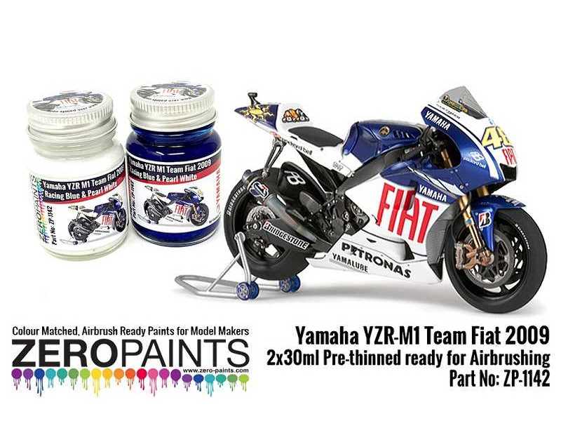 1142 Yamaha Yzr-m1 Team Fiat 2009 Set - zdjęcie 1 1142 Yamaha Yzr-m1 Team Fiat 2009 Set - zdjęcie 1