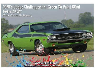 1397 1970's Dodge Challenger R/T Green Go - zdjęcie 1