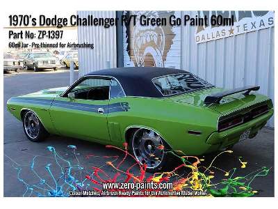 1397 1970's Dodge Challenger R/T Green Go - zdjęcie 3