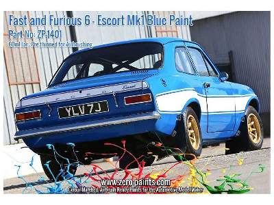 1401 Fast And Furious 6 Ford Escort Mk 1 Blue - zdjęcie 4