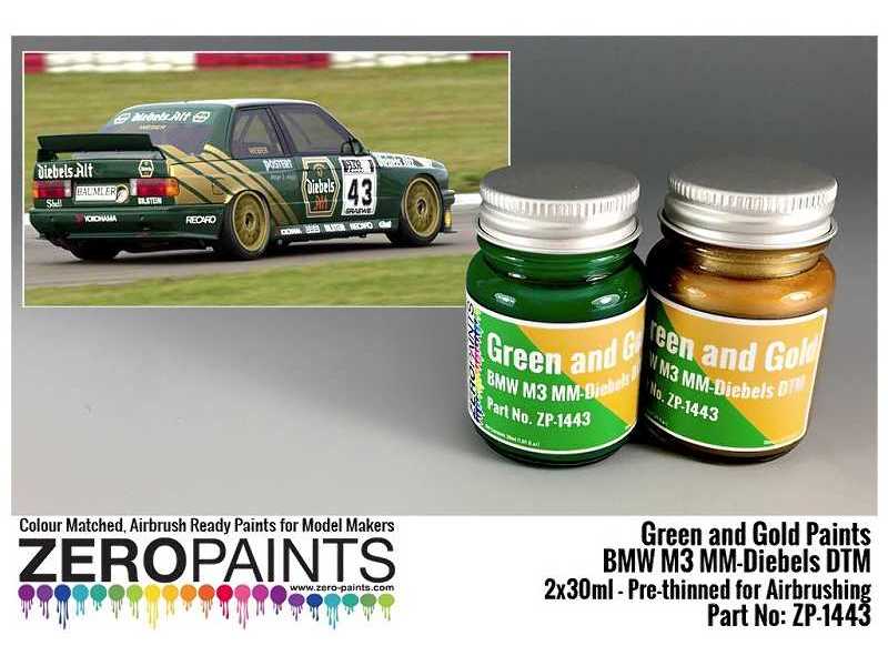 1443 Bmw M3 Mm-diebels Dtm - Green And Gold - zdjęcie 1 1443 Bmw M3 Mm-diebels Dtm - Green And Gold - zdjęcie 1