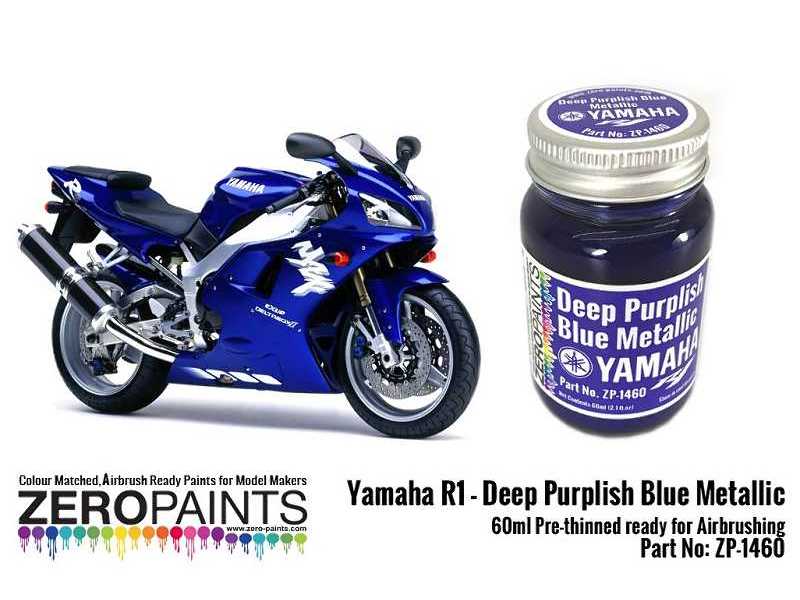 1460 Yamaha R1-r6 Deep Purplish Blue Metallic - zdjęcie 1