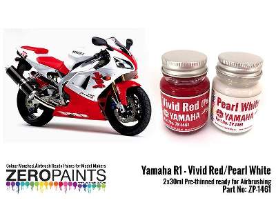 1461 Yamaha Yzf R1 Vivid Red / Pearl White - zdjęcie 1