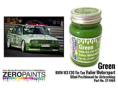 1464 Green Bmw M3 E30 Tic Tac Valier Motorsport - zdjęcie 1