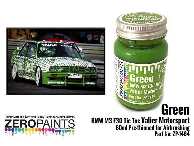 1464 Green Bmw M3 E30 Tic Tac Valier Motorsport - zdjęcie 1