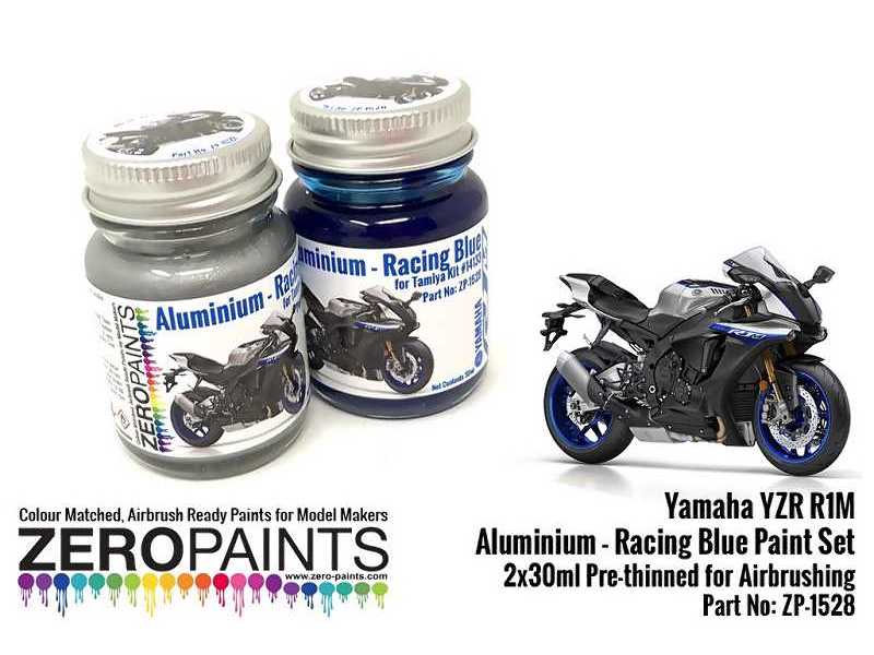 1528 Yamaha Yzr R1m - Aluminium And Racing Blue Set - zdjęcie 1