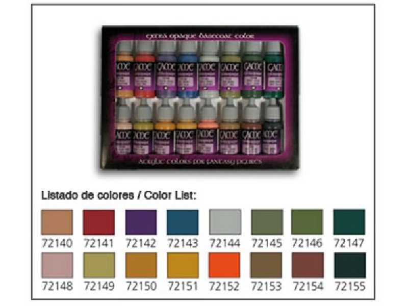 Zestaw farb Game Color - Extra Opacos - 16 szt. - zdjęcie 1