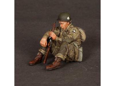 U.S. Army Airbornes And Sgt. On Rest 3 Figures - zdjęcie 2