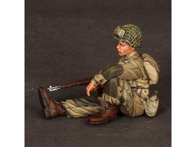 U.S. Army Airbornes And Sgt. On Rest 3 Figures - zdjęcie 3