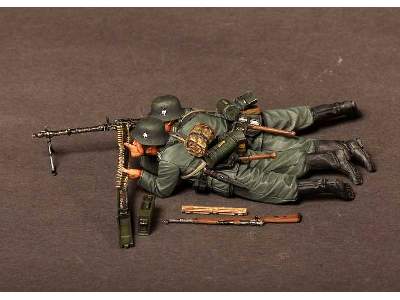 German Machine Gunner Mg 34 Team.1939-42 2 Figures - zdjęcie 2