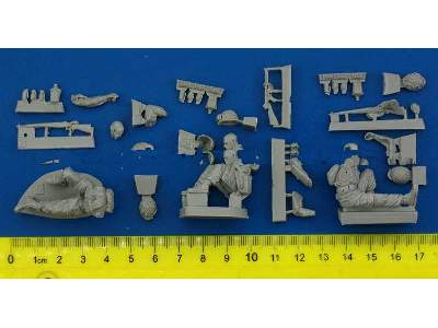 101st Airborne Division On Rest, WW Ii 9 Figures - zdjęcie 3