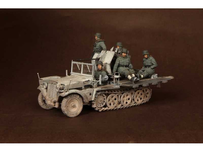 Crew For Sd.Kfz.10/4 Fur 2cm Flak 30 (For Dragon 6676) - zdjęcie 1 Crew For Sd.Kfz.10/4 Fur 2cm Flak 30 (For Dragon 6676) - zdjęcie 1