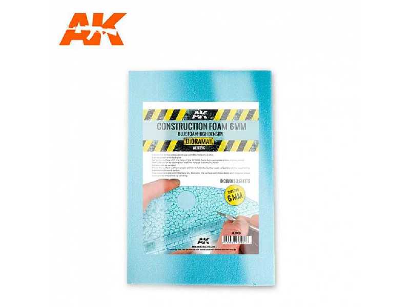 Construction Foam 6mm Blue Foam High Density 195x295mm 2 sheets - zdjęcie 1 Construction Foam 6mm Blue Foam High Density 195x295mm 2 sheets - zdjęcie 1