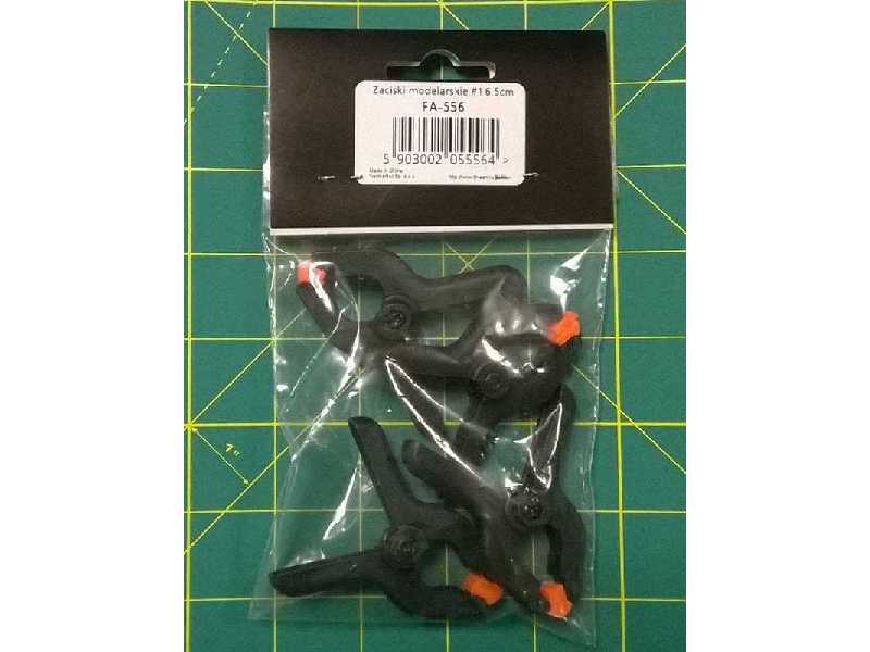 Zaciski Modelarskie #1 6,5cm 4 Szt - zdjęcie 1 Zaciski Modelarskie #1 6,5cm 4 Szt - zdjęcie 1