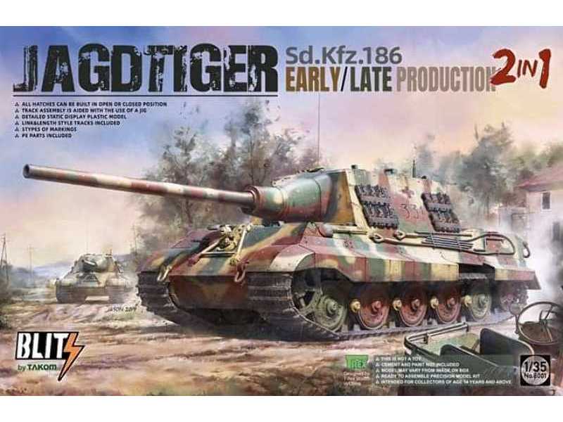Sd.Kfz.186 Jagdtiger wczesna/późna produkcja - 2 w 1 - zdjęcie 1 Sd.Kfz.186 Jagdtiger wczesna/późna produkcja - 2 w 1 - zdjęcie 1
